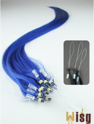 Affordable Black Straight Micro Loop Ring Hair Extensions