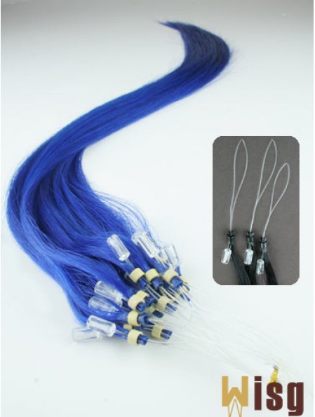 Affordable Black Straight Micro Loop Ring Hair Extensions