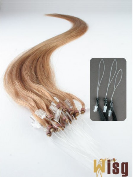 Popular Blonde Straight Micro Loop Ring Hair Extensions