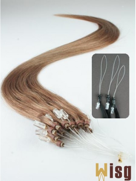 Cheapest Brown Straight Micro Loop Ring Hair Extensions