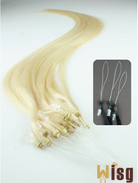 Perfect Blonde Straight Micro Loop Ring Hair Extensions