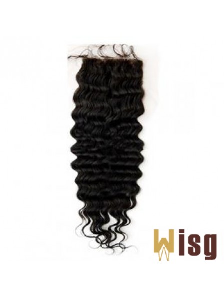 Sleek Black Long Wavy Lace Closures