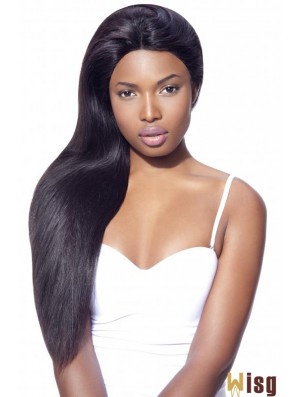 Black Long Straight Lace Frontals