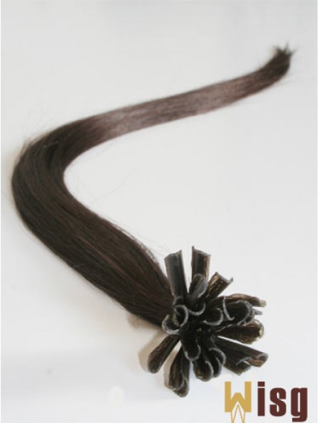 Brown Straight Style Nail/U Tip Hair Extensions