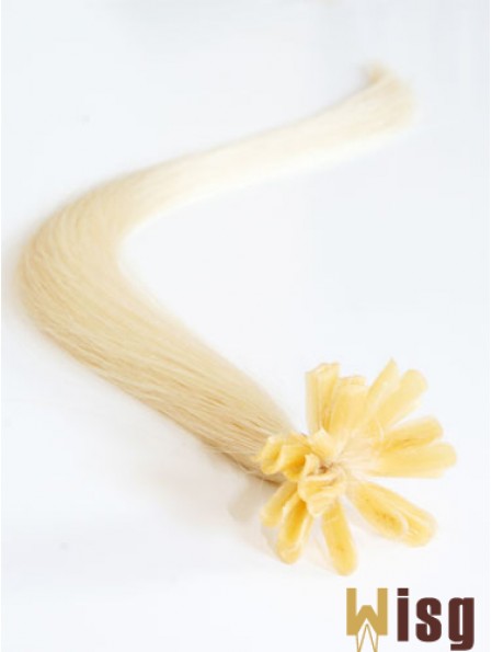 Blonde Straight Gorgeous Nail/U Tip Hair Extensions