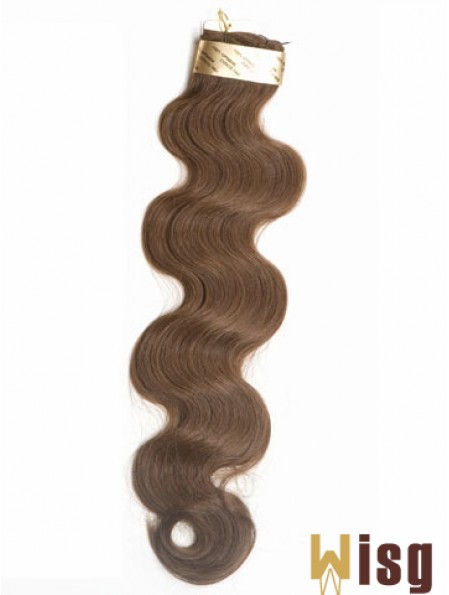 Brown Wavy Stick/I Tip Hair Extensions