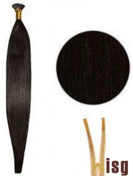 Black Straight Stick/I Tip Hair Extensions