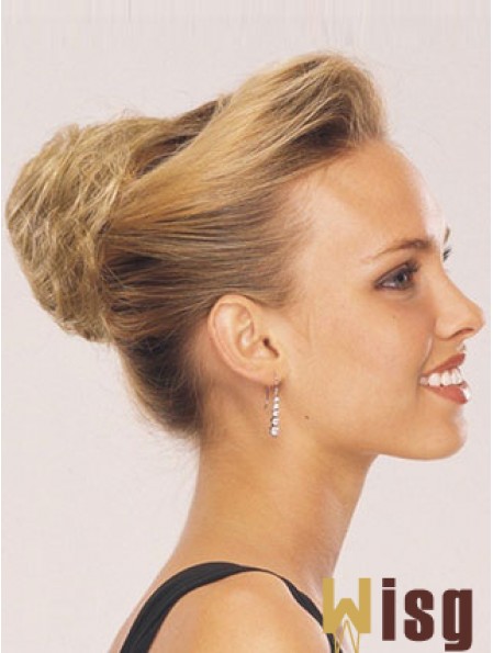 Blonde Red Wraparound Ponytail