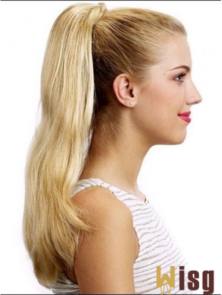 Stylish Straight Blonde Ponytails