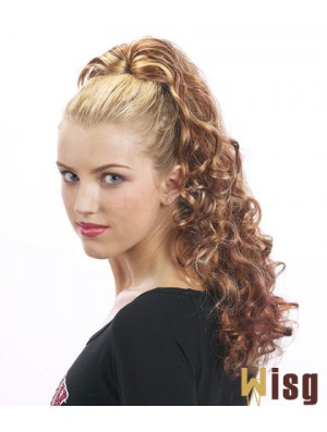 Flexibility Curly Brown Ponytails