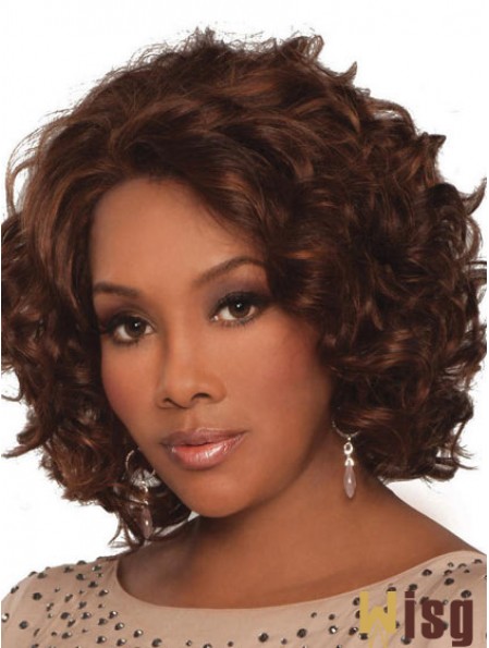 Indian Remy Lace Front Chin Length Curly Style African Styles