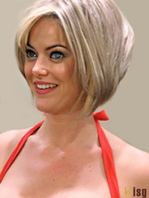 Remy Human Blonde Straight Layered  Wig Line For Sale