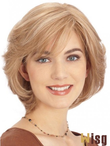 Human Hair Lace Front Monofilament Top Wigs Blonde