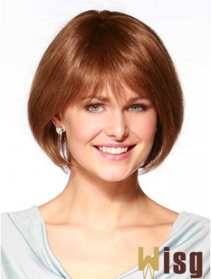 Real Hair Bob Wig Remy Human Bobs Cuts Straight Style Chin Length