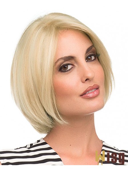 Chin Length Blonde Fashion 10 inch Straight Bob Wigs