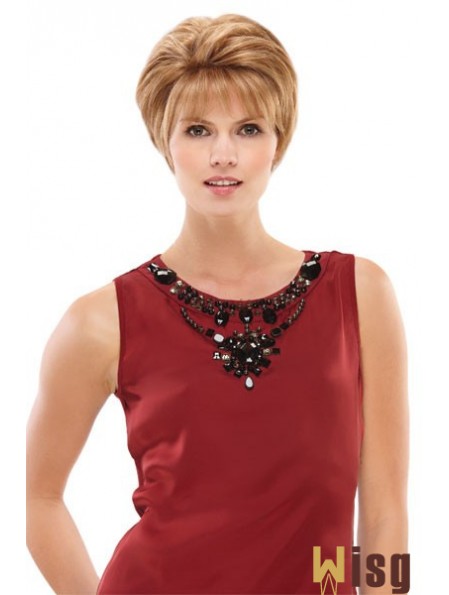 Boycuts Short Blonde Straight Style Petite Wigs