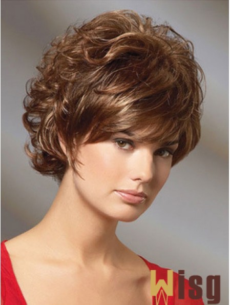 Curly Auburn Gorgeous Short Classic Wigs