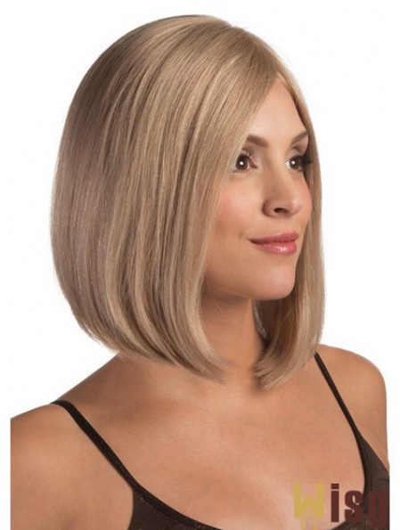 Lace Front Chin Length Straight Blonde Fashionable Bob Wigs