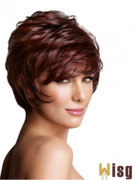 Monofilament Wavy Layered Short 7 inch Exquisite Wigs