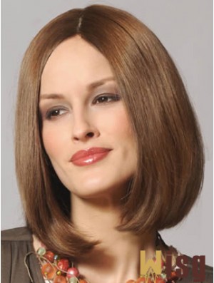  Refined Lace Front Straight Shoulder Length Remy Human Lace Wigs