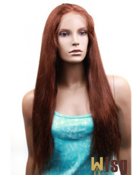 Yaki Straight Human Hair With Monofilament Yaki Style Long Length