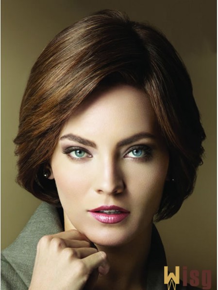 Layered Short Brown Straight Popular Petite Wigs