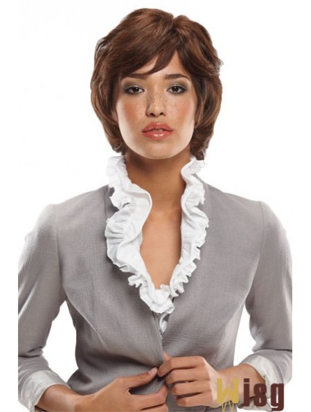 10 inch No-Fuss Auburn Bobs Monofilament Wigs