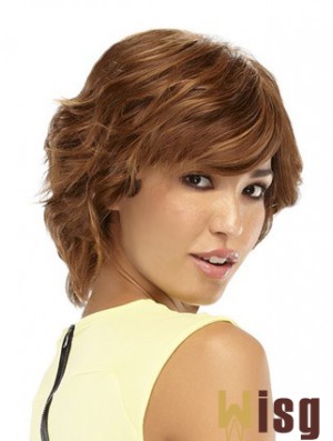 Wavy Auburn Style Short Classic Wigs