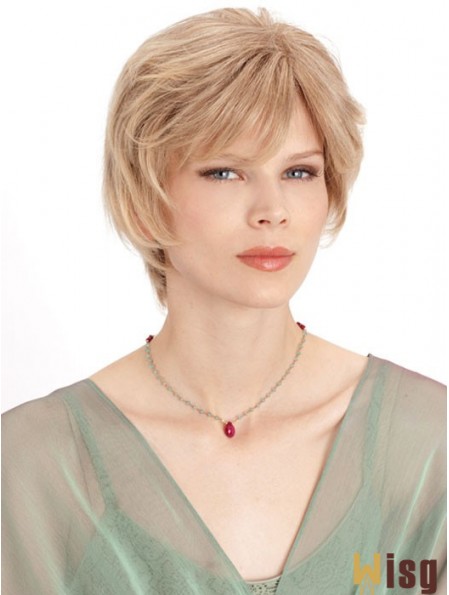 Monofilament Straight Layered Chin Length 8 inch Incredible Human Hair Wigs