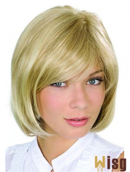 Chin Length Blonde High Quality 10 inch Wavy Bob Wigs