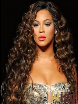 Brazilian Capless Curly Long Auburn  Curli Remi Hair