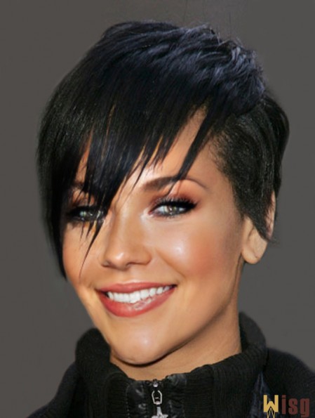  Wigs For Sale With Capless Black Color Cropped Length Boycuts