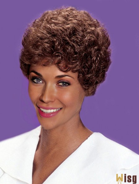 African American Hair Wigs Classic Cut Auburn Color Short Length