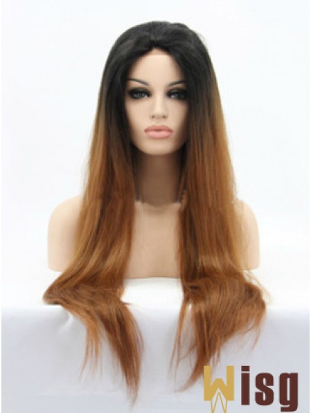 Natural 26 inch Long Straight Wigs For Black Women