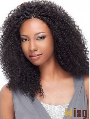 Comfortable 14 inch Shoulder Length Kinky Wigs For Black Women