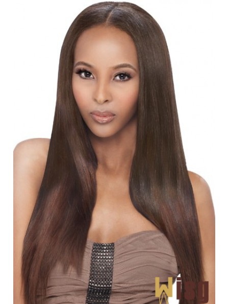 Long Auburn Yaki Without Bangs Fabulous African American Wigs