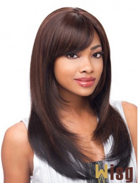 Yaki Layered Long Auburn Cheap Lace Front Wigs