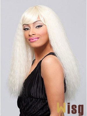 Long Blonde Straight With Bangs Top African American Wigs