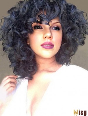 Black Curly 10 inch Capless Synthetic African American Wigs