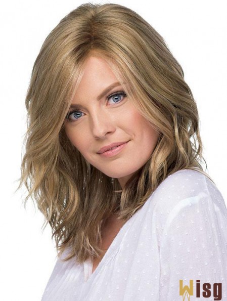 Layered 14 inch Shoulder Length Wavy New Medium Wigs