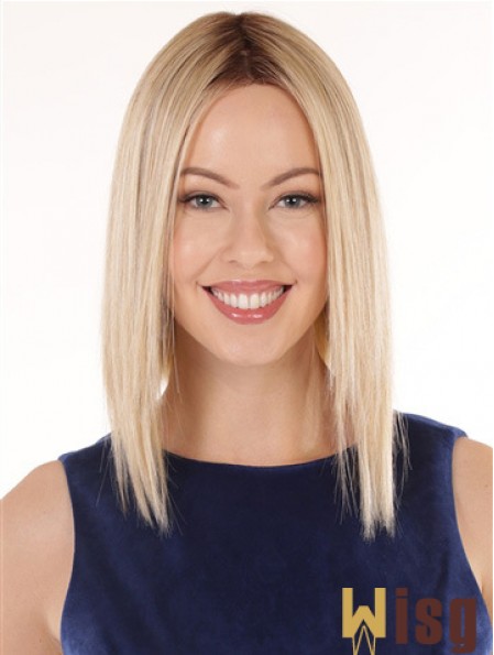 12 inch Shoulder Length Hairstyles Blonde Wavy Bob Wigs