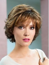 Wavy Brown Short Synthetic Classic Wigs Canada