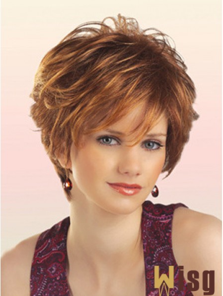 Cheap Synthetic Wigs With Capless Short Length Layered Cut