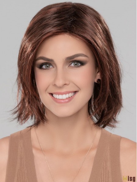 Auburn 12 inch Chin Length Straight Natural Bob Wigs For Women