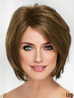 10 inch Chin Length Blonde Straight Cheap Bob Wigs