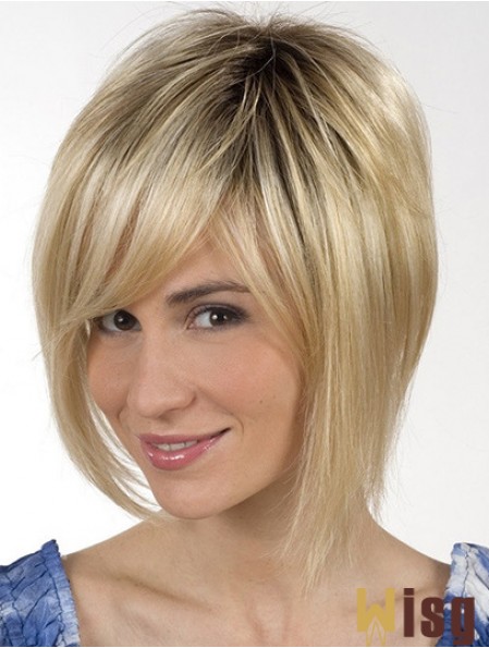 Chin Length Blonde Great 8 inch Straight Bob Wigs