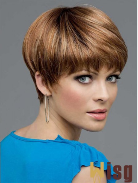 Synthetic Lace Wigs UK With Lace Front Bobs Cut Straight Length