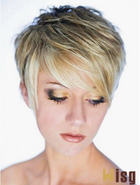 Best Synthetic Wig Boycuts Cropped Length Blonde Color