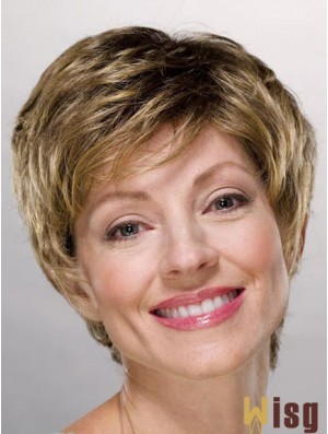 Ladies Wigs Cheap Synthetic With Capless Boycuts Short Length