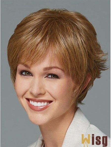 Short Boycuts Straight Blonde New Synthetic Wigs